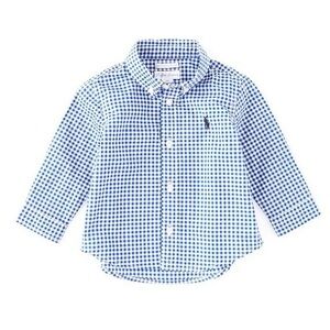 Ralph Lauren Kids Blue and White Checkered Button Down Shirt